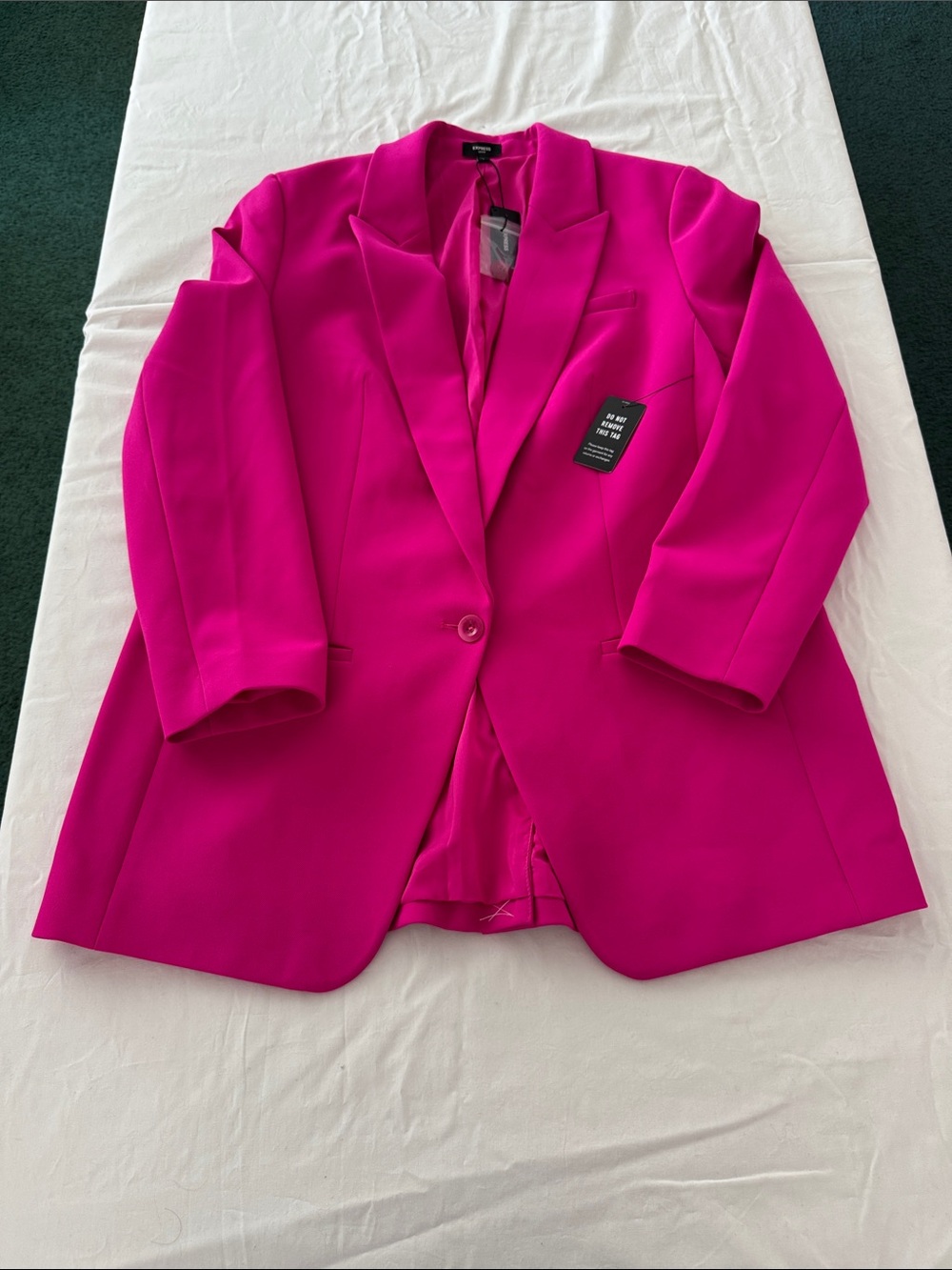 Express Women's Fuchsia Single-Button Blazer